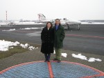 Amy and Michelle during visit at Egelsbach Airport