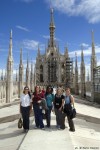 AWE participants from Australia/Italy, Israel, Kenya, Turkey, and Canada on the Duomo Milano Rooftop!!