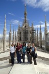 AWE participants from Australia/Italy, Israel, Kenya, Turkey, and Canada on the Duomo Milano Rooftop!!
