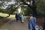 walking through the Park to the Villa Caproni