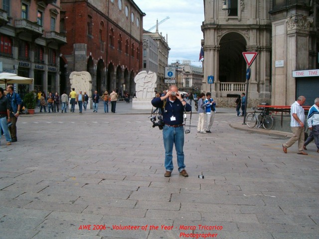 AWE Photographer - Marco Tricarico - Volunteer of the Year 2006