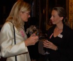 Helicopter pilots Dorothy Pooley, UK, and speaker Marjolijn de Greef, Holland